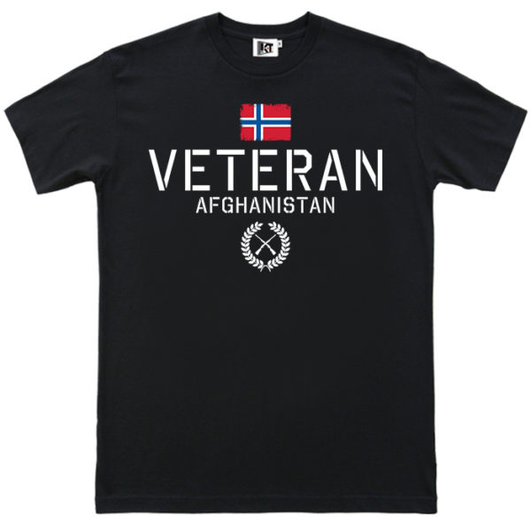 veteran afganistan black tee